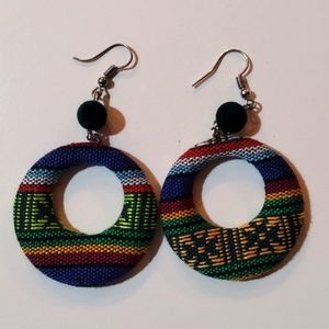 Colorful Disc Earrings